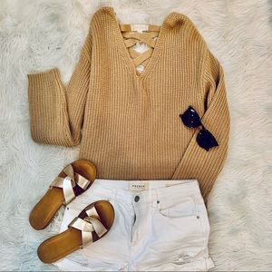 Altard State Braided Back Sweater